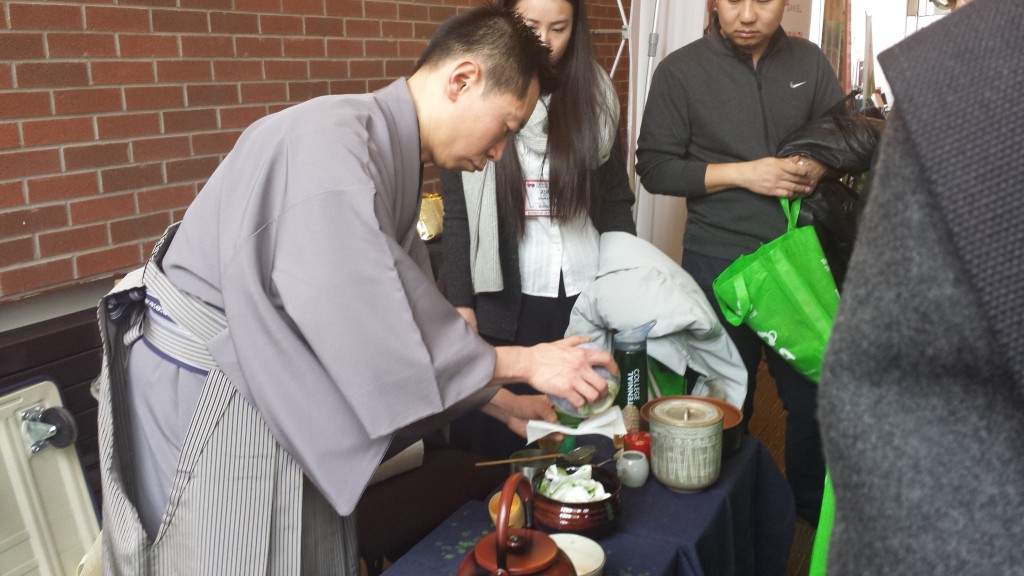 And there was also this gentleman, who was preparing matcha in a corner near the stage.